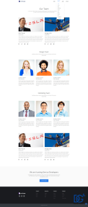 Multiple Pages Website Template Light Theme