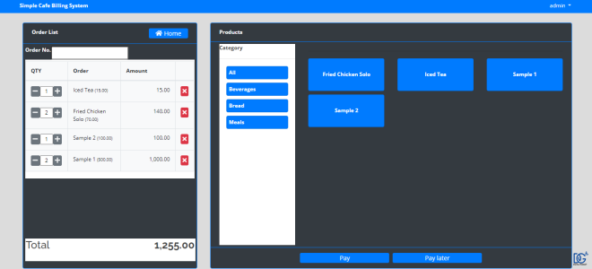 Cafe Billing Software