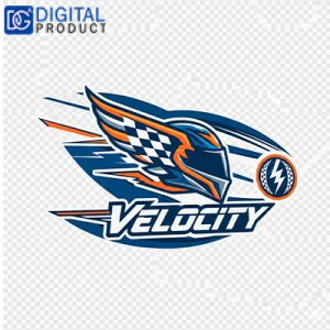 Velocity Sticker in Text for Bike